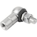 Kipp Angle Joint DIN71802 Left-Hand Thread, M05, Form:Cs W Retaining Clip, Stainless Steel 1.4305 Bright,  K0734.108051